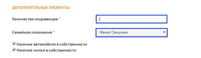 МКК Займоград - дополнительные элементы